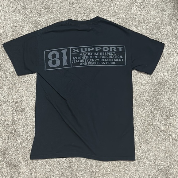 Vintage Support 81 Biker Skull Tee - Picture 3 of 3